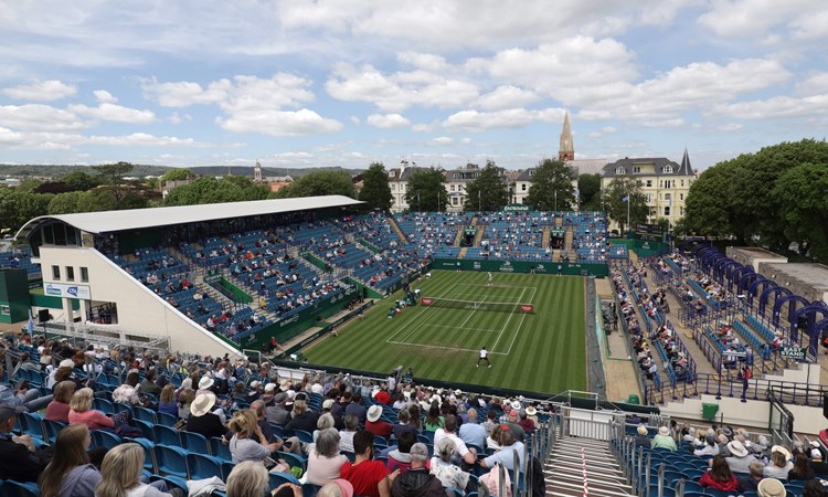  General view of centre court during the Rothesay International Eastbourne 