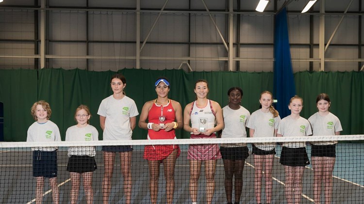 Lily Miyazaki and Heather Watson at the W60 Glasgow final