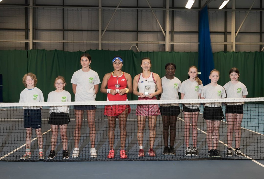 Lily Miyazaki and Heather Watson at the W60 Glasgow final