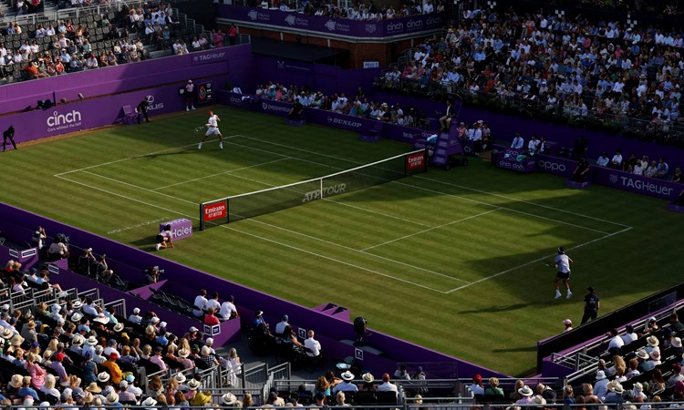 General view of Centre Court at the cinch Championships