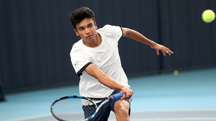 Deaf Tennis Star Esah Hayat in action during training