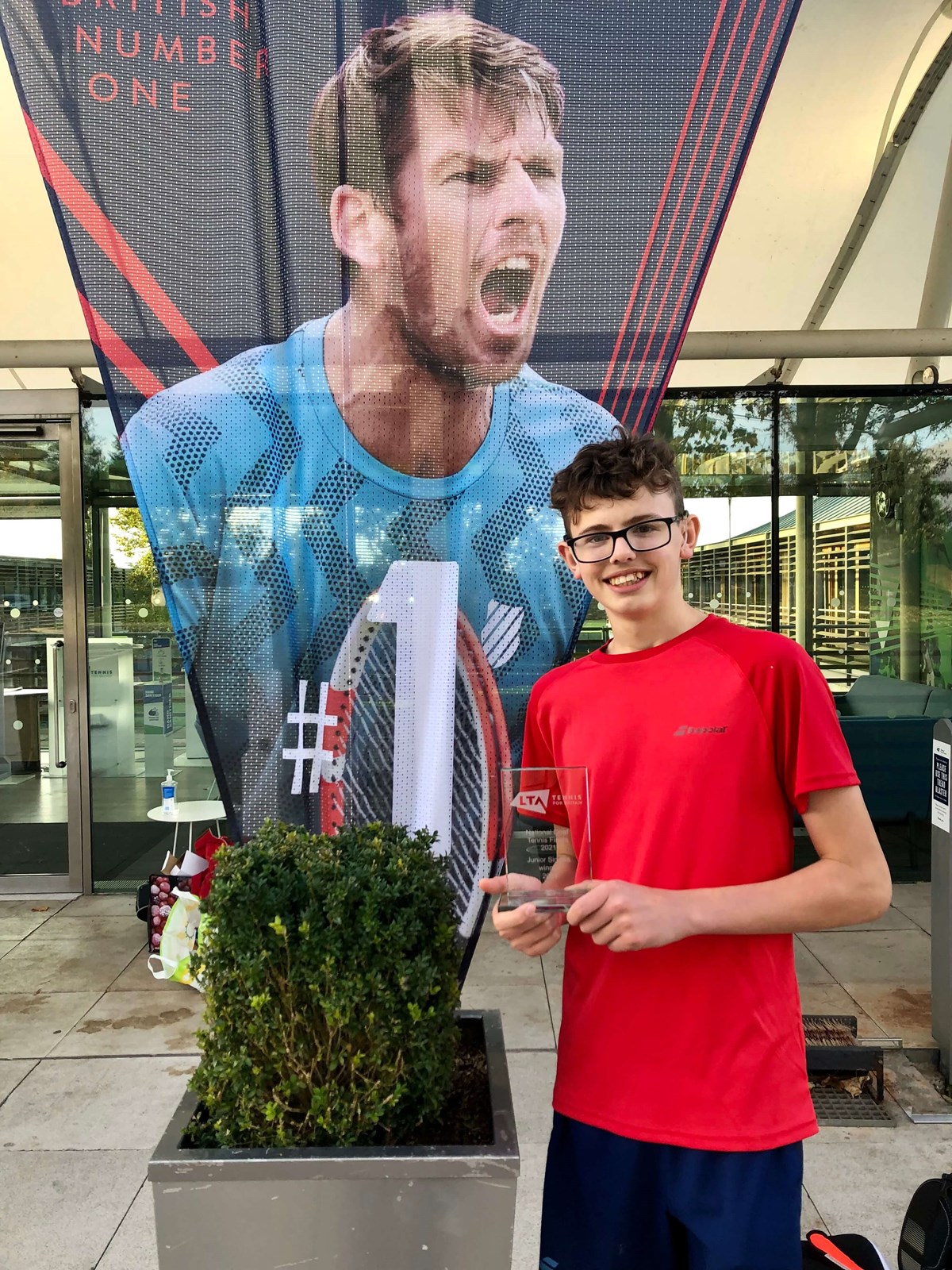 Deaf Tennis National Finals Junior Champion Charlie Denton