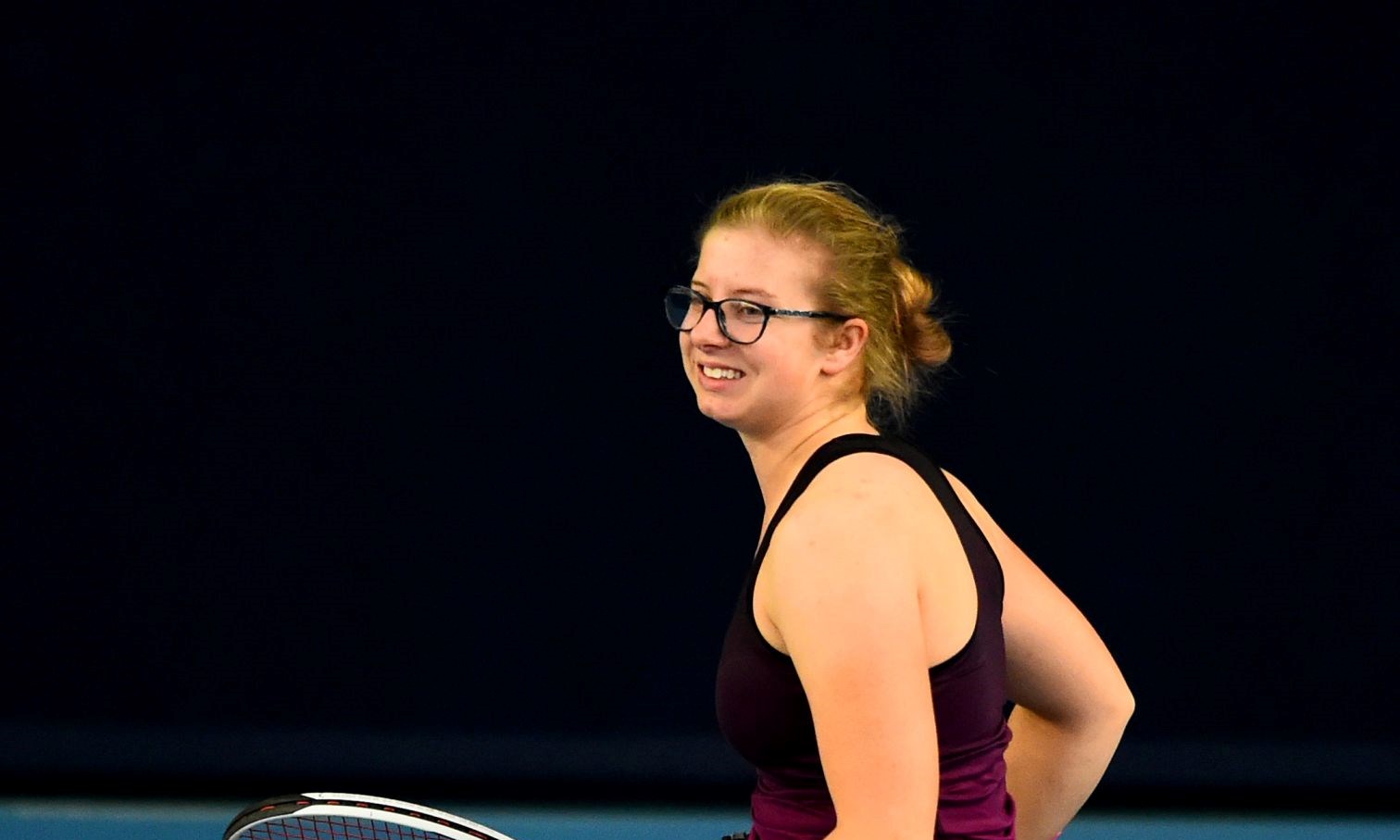 Abbie Breakwell smiling at the Wheelchair Team Battle