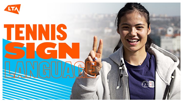 Tennis sign language