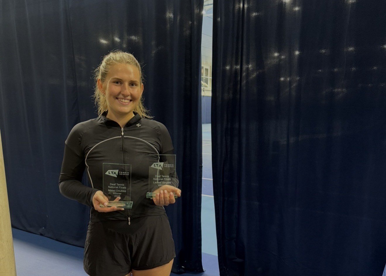 Gabby Tarasovaite reflects on the impact tennis has had on her life and the importance of the LTA deaf tennis pathway