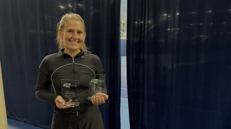 Gabby Tarasovaite reflects on the impact tennis has had on her life and the importance of the LTA deaf tennis pathway