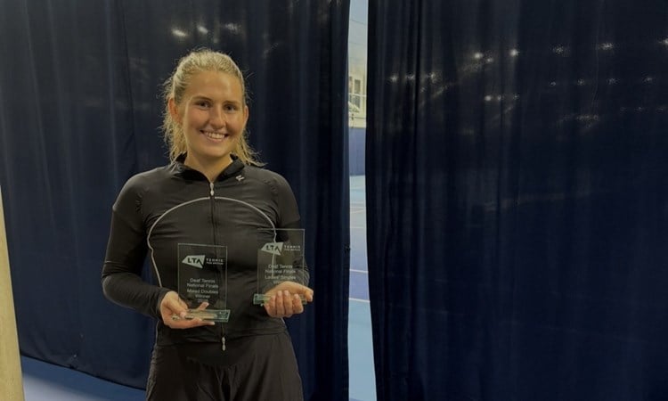 Gabby Tarasovaite reflects on the impact tennis has had on her life and the importance of the LTA deaf tennis pathway