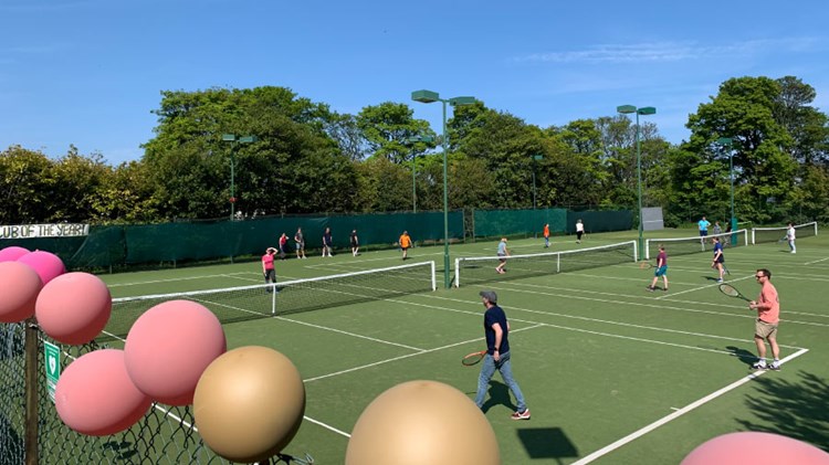 abercorn sports club outdoor tennis in the sunshine