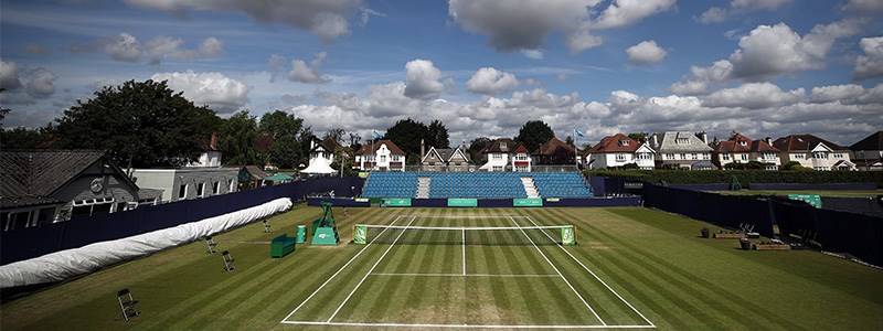 Outdoor grass court at Surbiton