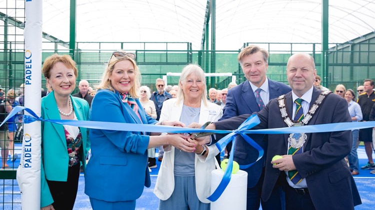 LTA President Sandi Procter officially opens East Grinstead padel courts