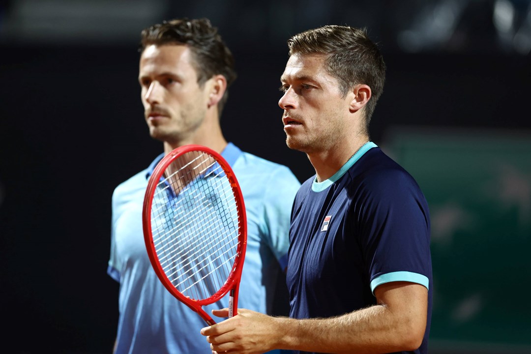 Neal Skupski and Wesley Koolhof in the semi-final of the Italian Open