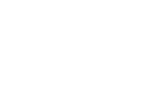 Ilkley Trophy logo in white writing