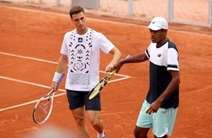 Joe Salisbury and Rajeev Ram at French Open 2022