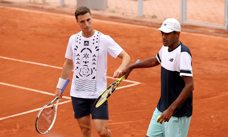 Joe Salisbury and Rajeev Ram at French Open 2022