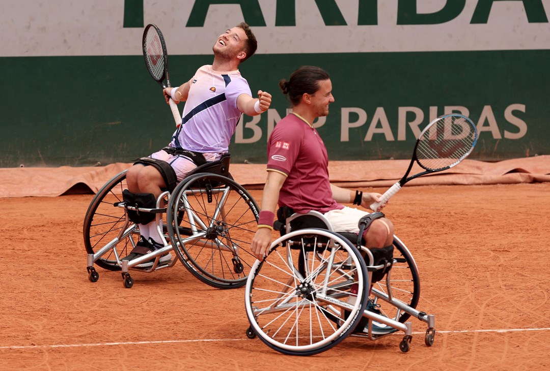 Alfie Hewett and Gordon Reid in the French Open final