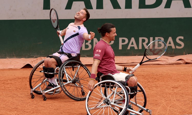 Alfie Hewett and Gordon Reid in the French Open final
