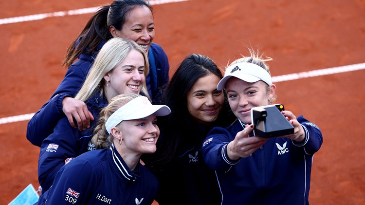 Great Britain's Billie Jean King Cup team