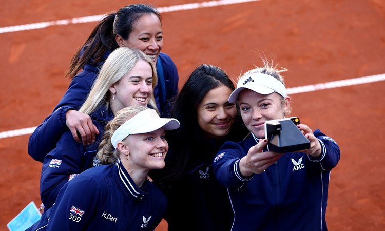 Great Britain's Billie Jean King Cup team