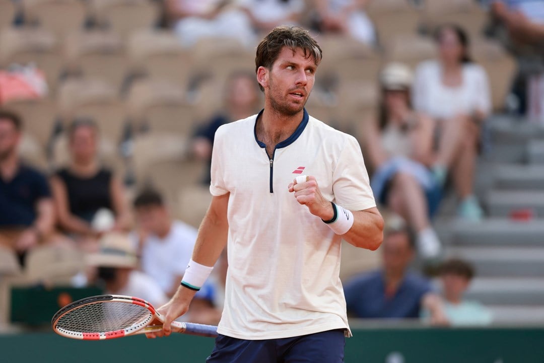 Cam Norrie gives a fist pump in his third round victory over Jacob Fearnley at Roland Garros
