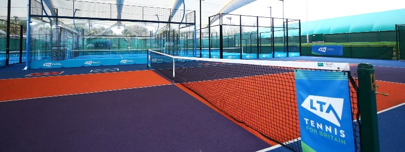Padel courts at the National Tennis Centre
