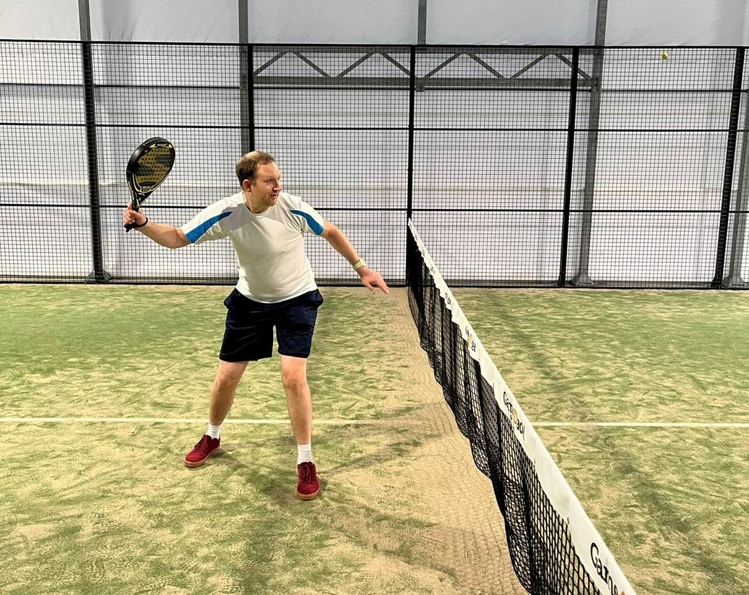 Jonathan MacBride at Edinburgh Curveballs padel