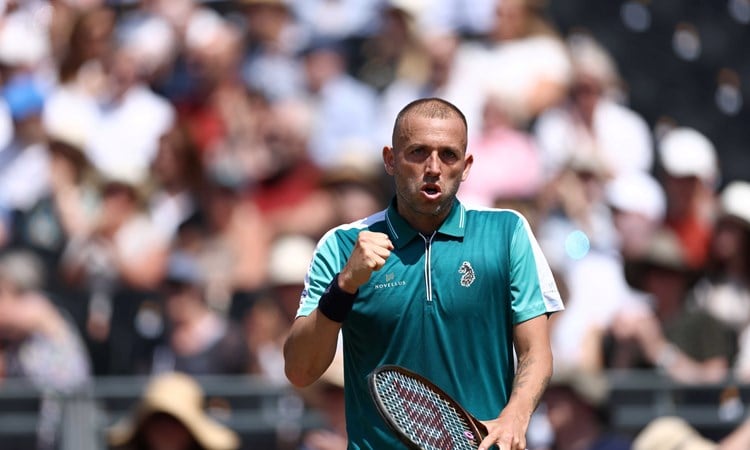 HSBC Championships 2025: Dan Evans knocks out seventh seed Frances Tiafoe in Queen’s Club opener