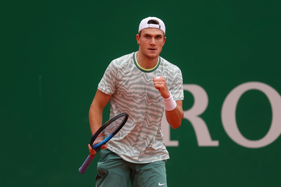 Jack Draper fist pumps at the Monte Carlo Masters