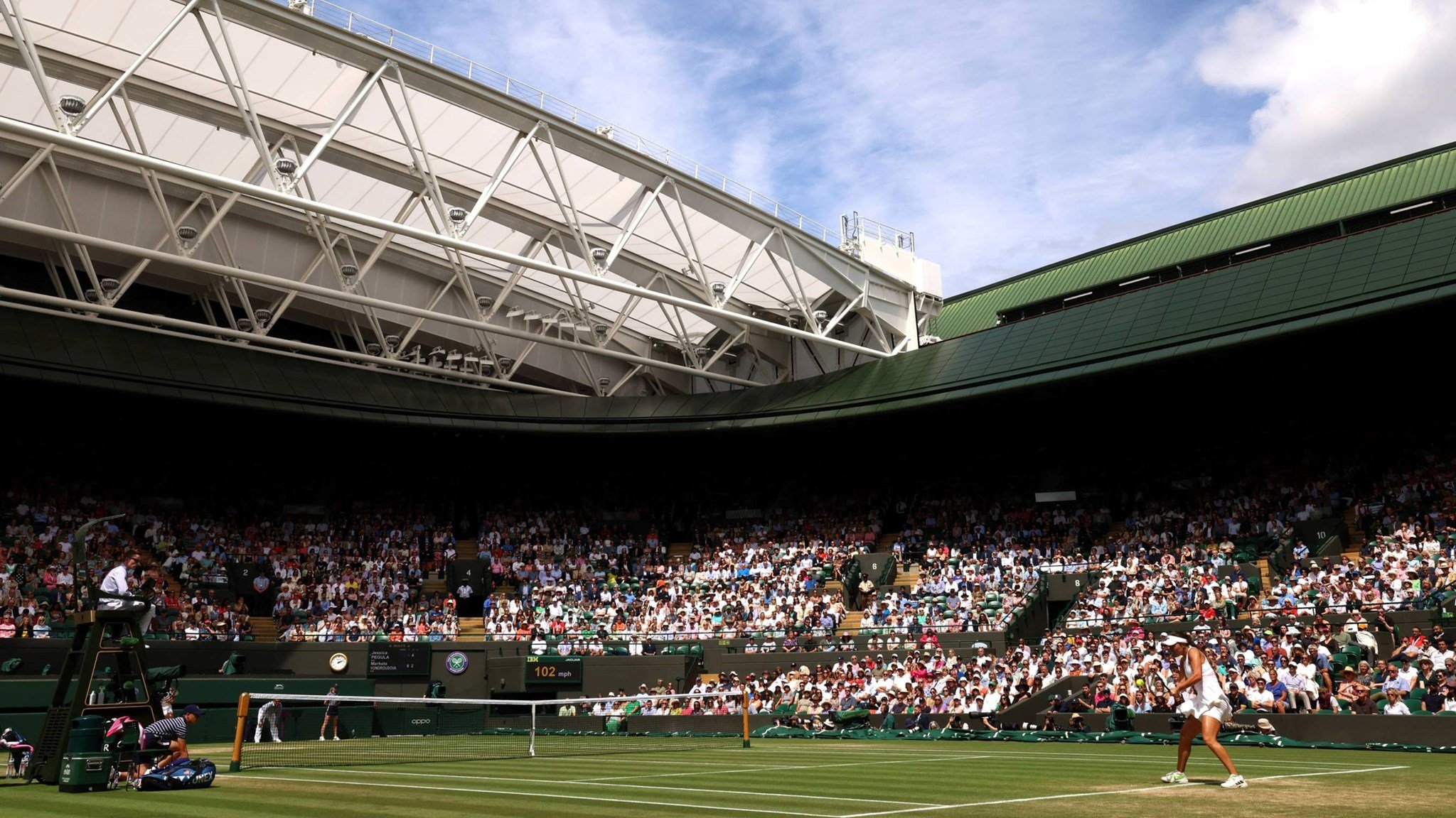 Inside Centre Court at Wimbledon