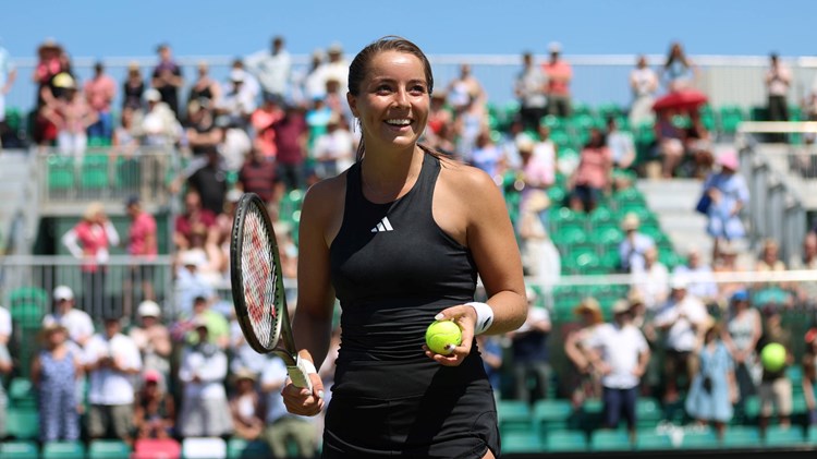 Jodie Burrage smiles after a win in the Rothesay Open Nottingham