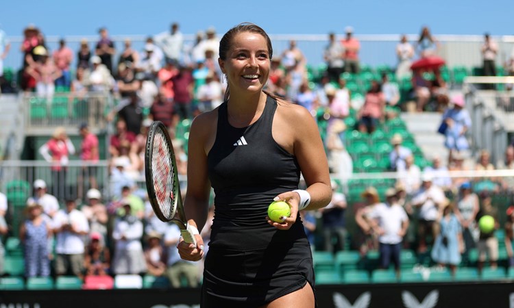 Jodie Burrage smiles after a win in the Rothesay Open Nottingham