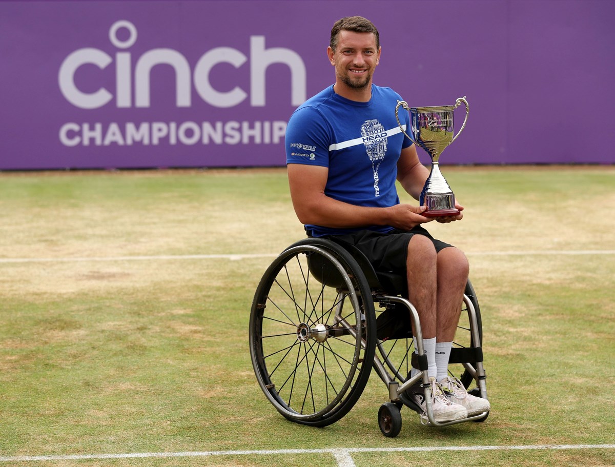 Joachim Gerard (BEL), cinch Championships men's singles champion.JPG