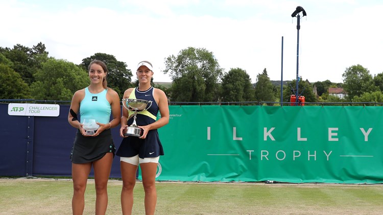 Ilkley Trophy finalists with their trophies