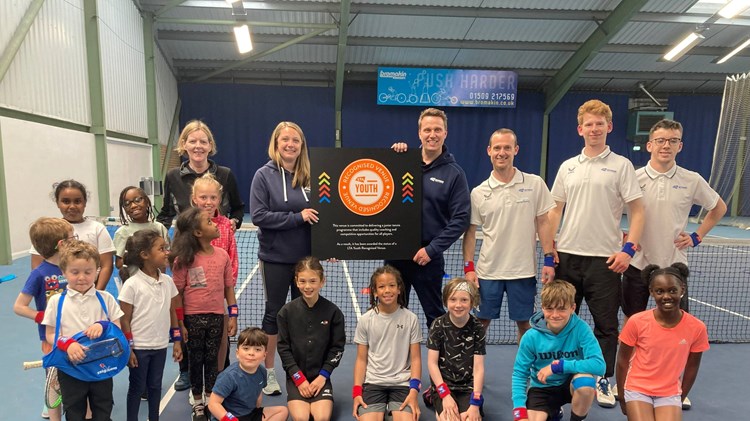 Nottingham Tennis Centre receive their LTA Youth Recognised Venue status