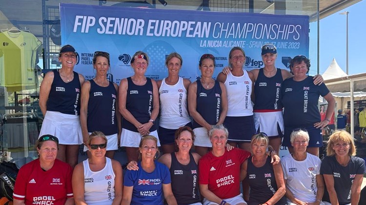 Women's seniors GB padel team