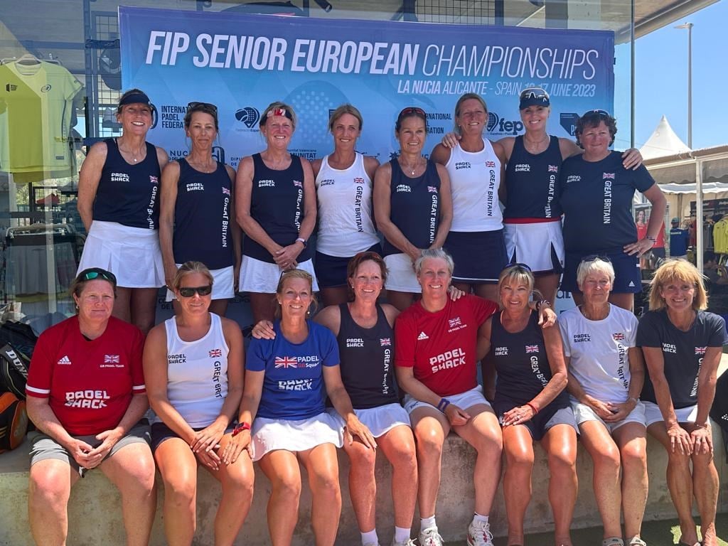 Women's seniors GB padel team