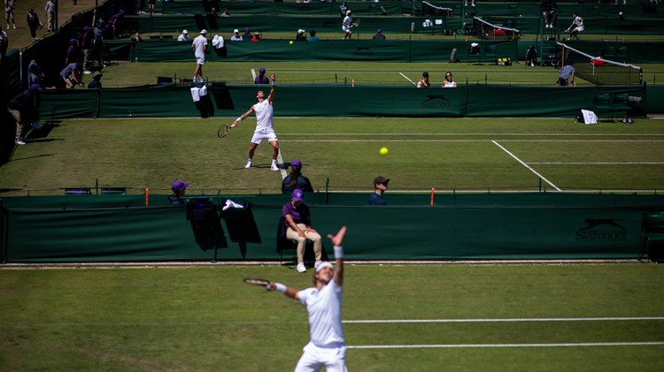 Court view from day three of the 2022 Championships qualifiers