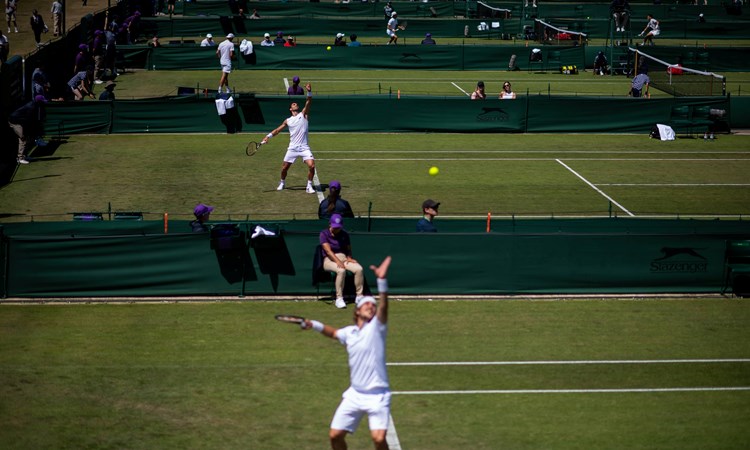 Court view from day three of the 2022 Championships qualifiers
