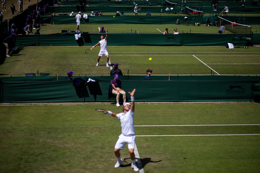 Court view from day three of the 2022 Championships qualifiers