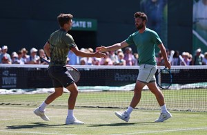 Liam Broady and Jonny O'Mara in the Rothesay Open Nottingham final