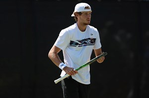 Connor Thomson in action at the Rothesay Open Nottingham