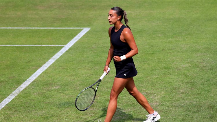 Eden Silva on court at the Rothesay Classic Birmingham