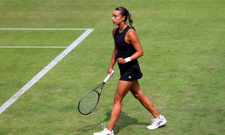 Eden Silva on court at the Rothesay Classic Birmingham