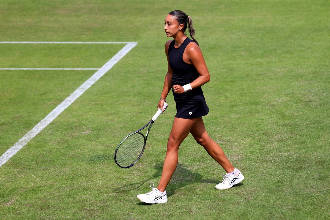 Eden Silva on court at the Rothesay Classic Birmingham