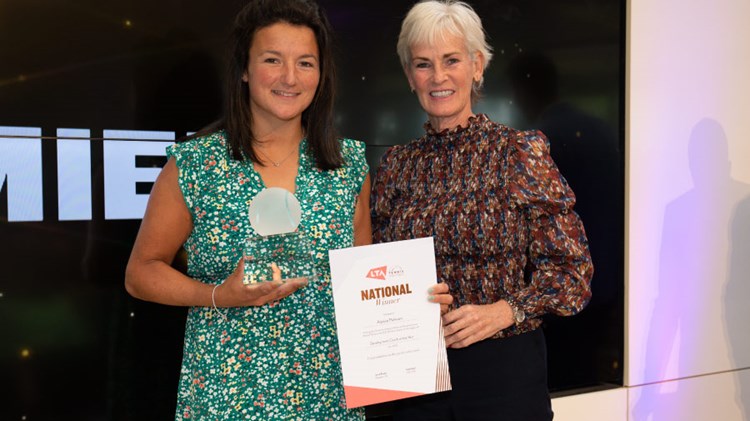 Perthshire’s Alessia Palmieri awarded Development Coach of the Year at British Tennis Awards