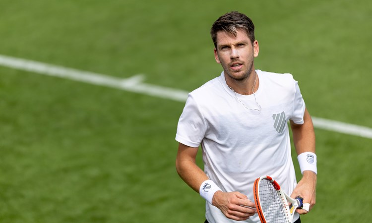 Cam Norrie in training at Wimbledon 2023