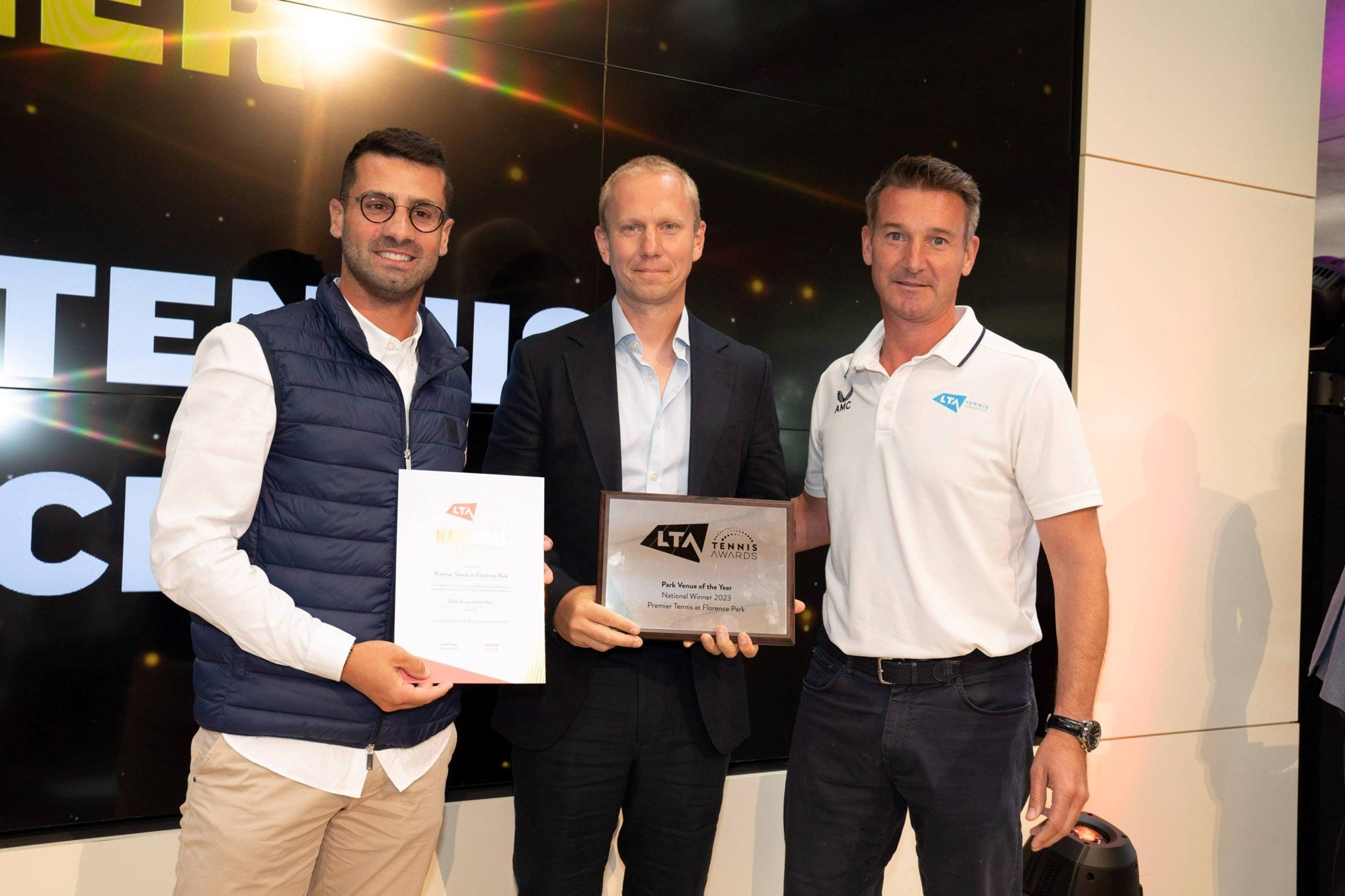 Premier Tennis receives their 2023 LTA Tennis Award