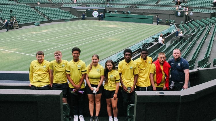 'Theme park for tennis' - disadvantaged teenagers attend Wimbledon