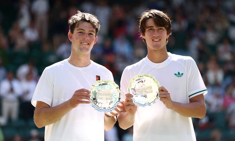 Wimbledon 2025: Oliver Bonding & Jagger Leach finish runners-up in boys’ doubles final