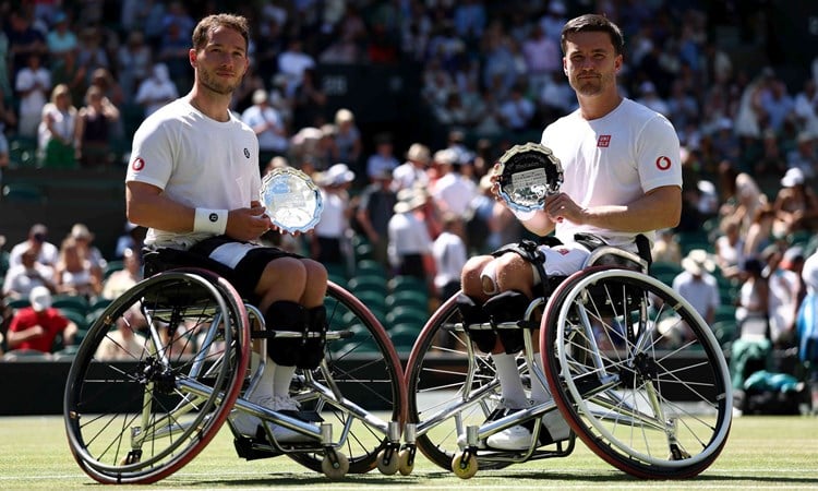 Wimbledon 2025: Alfie Hewett & Gordon Reid finish wheelchair doubles runners-up, Greg Slade misses out in quad doubles final