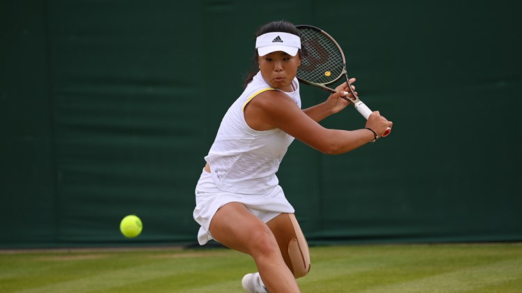 Mimi Xu at junior Wimbledon 2022